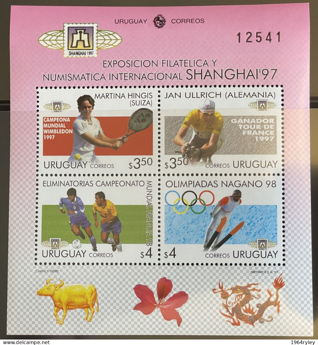 URUQUAY - SHEET - MNH**  - 1997  - # B 80/81 - Uruguay