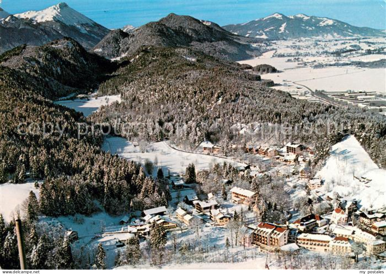 73629263 Bad Faulenbach Winterlandschaft Allgaeuer Alpen Fliegeraufnahme Bad Fau - Fuessen