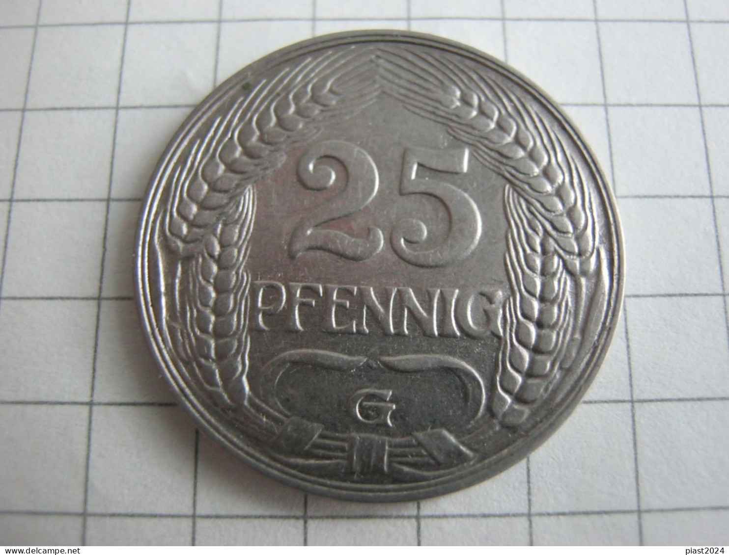 Germany 25 Pfennig 1909 G - 25 Pfennig