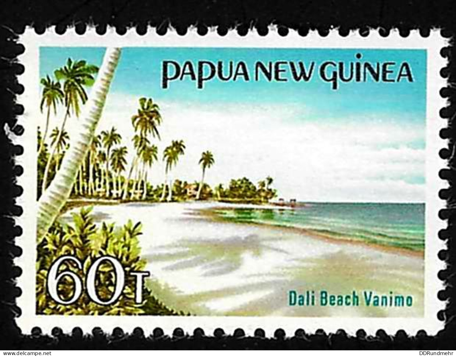 1985 Dali Beach  Michel PG 490 Stamp Number PG 613 Yvert Et Tellier PG 489 Stanley Gibbons PG 494 Xx MNH - Papouasie-Nouvelle-Guinée