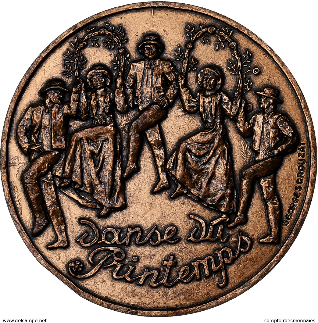 France, Médaille, Vendée, Danse Du Printemps, Bronze, Crouzat, SUP - Sonstige & Ohne Zuordnung
