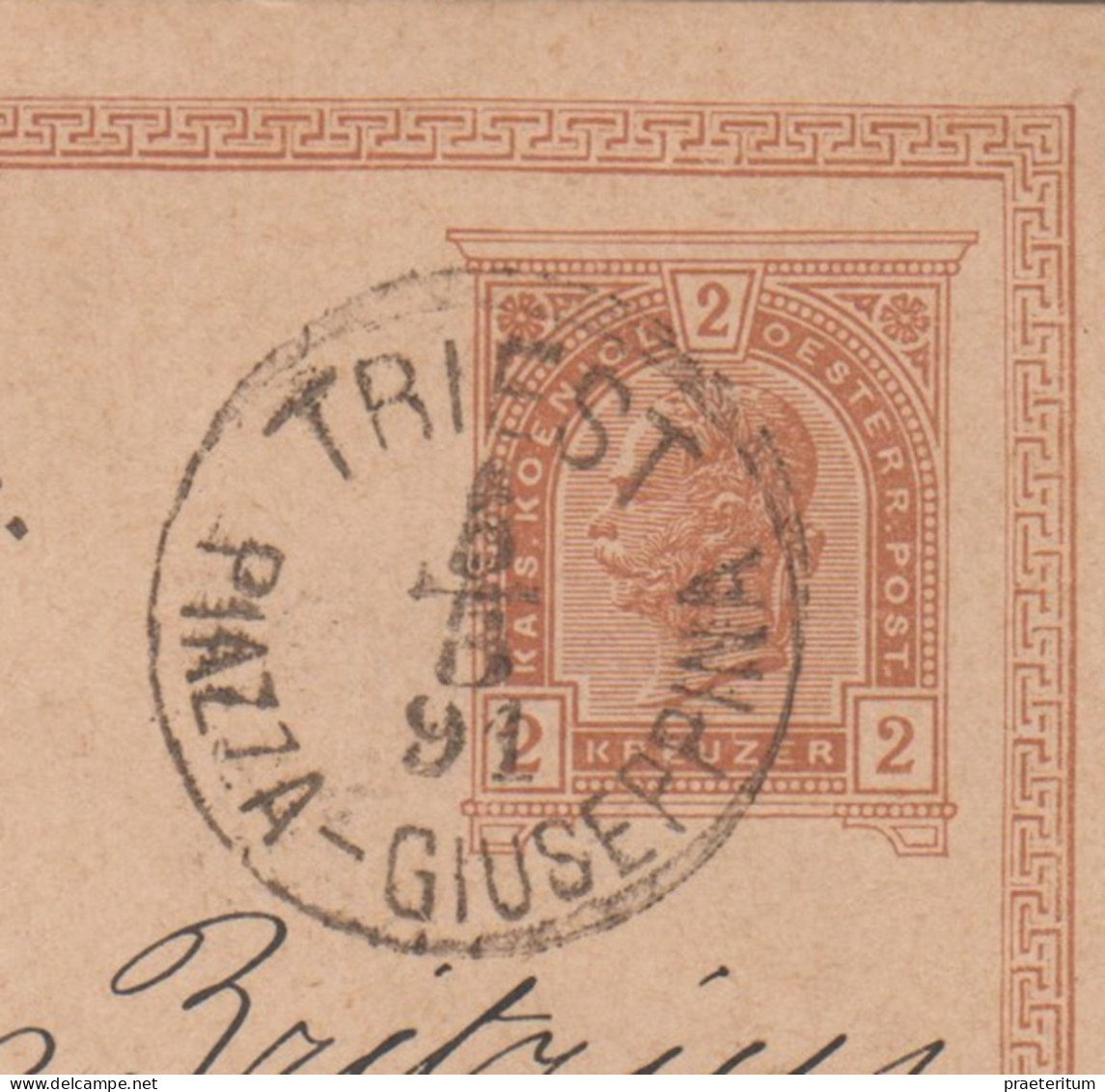 ITALIA Lettera Trieste  Piazza-Guiseppina, 5 Mar. 1891 A Oldenberg, Germania - Marcofilie