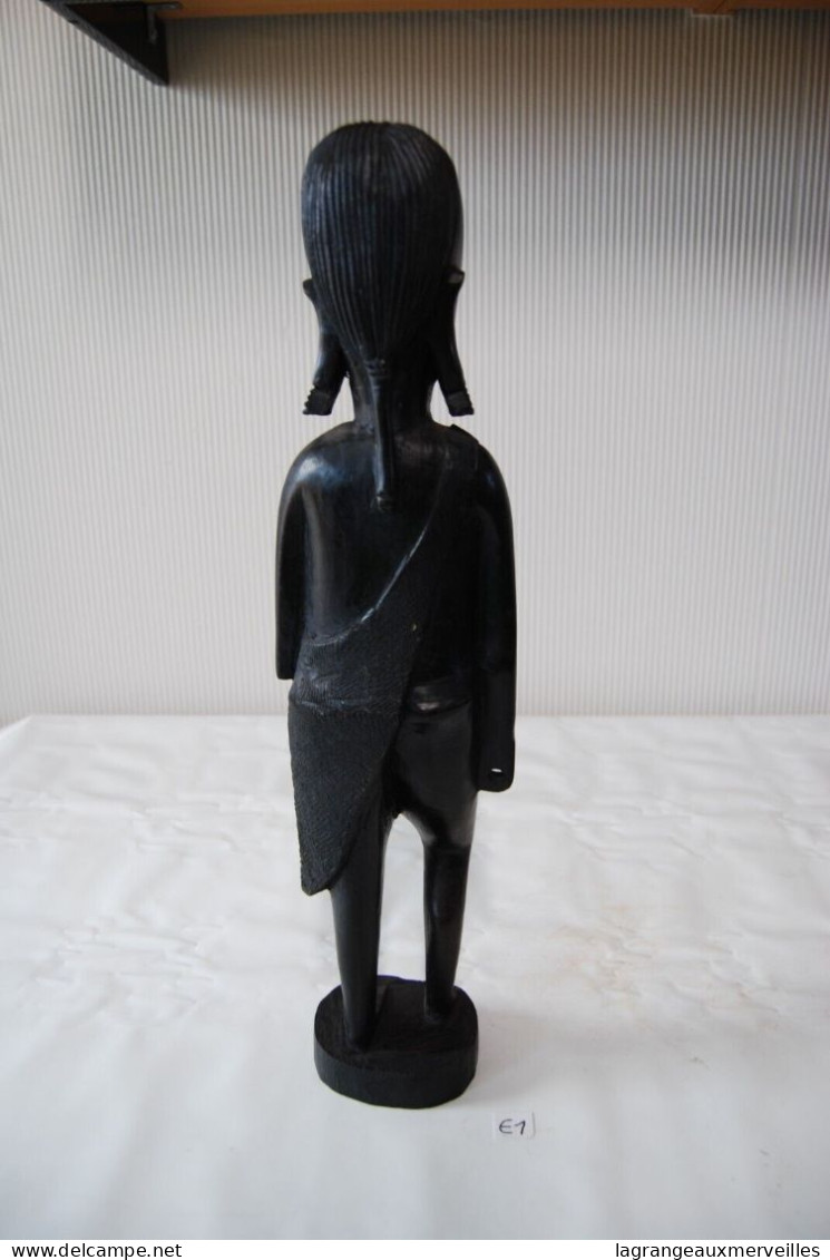 E1 Ancienne Masque Buste Africain - Outil Ancien - Ethnique - Tribal H45 - Arte Africano