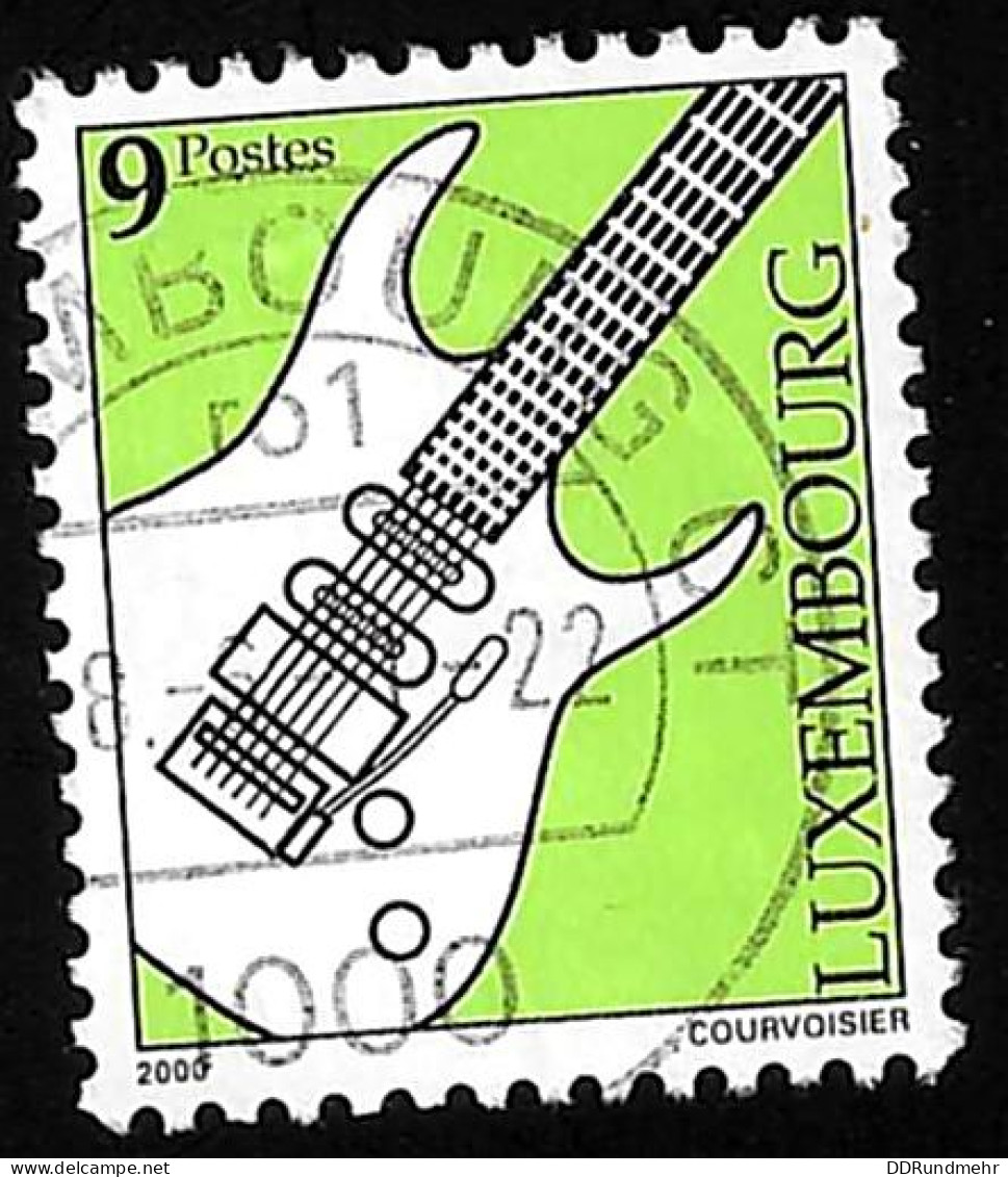 2000 Electric Guitar Michel LU 1522 Stamp Number LU 1045 Yvert Et Tellier LU 1472 Stanley Gibbons LU 1524 Used - Used Stamps