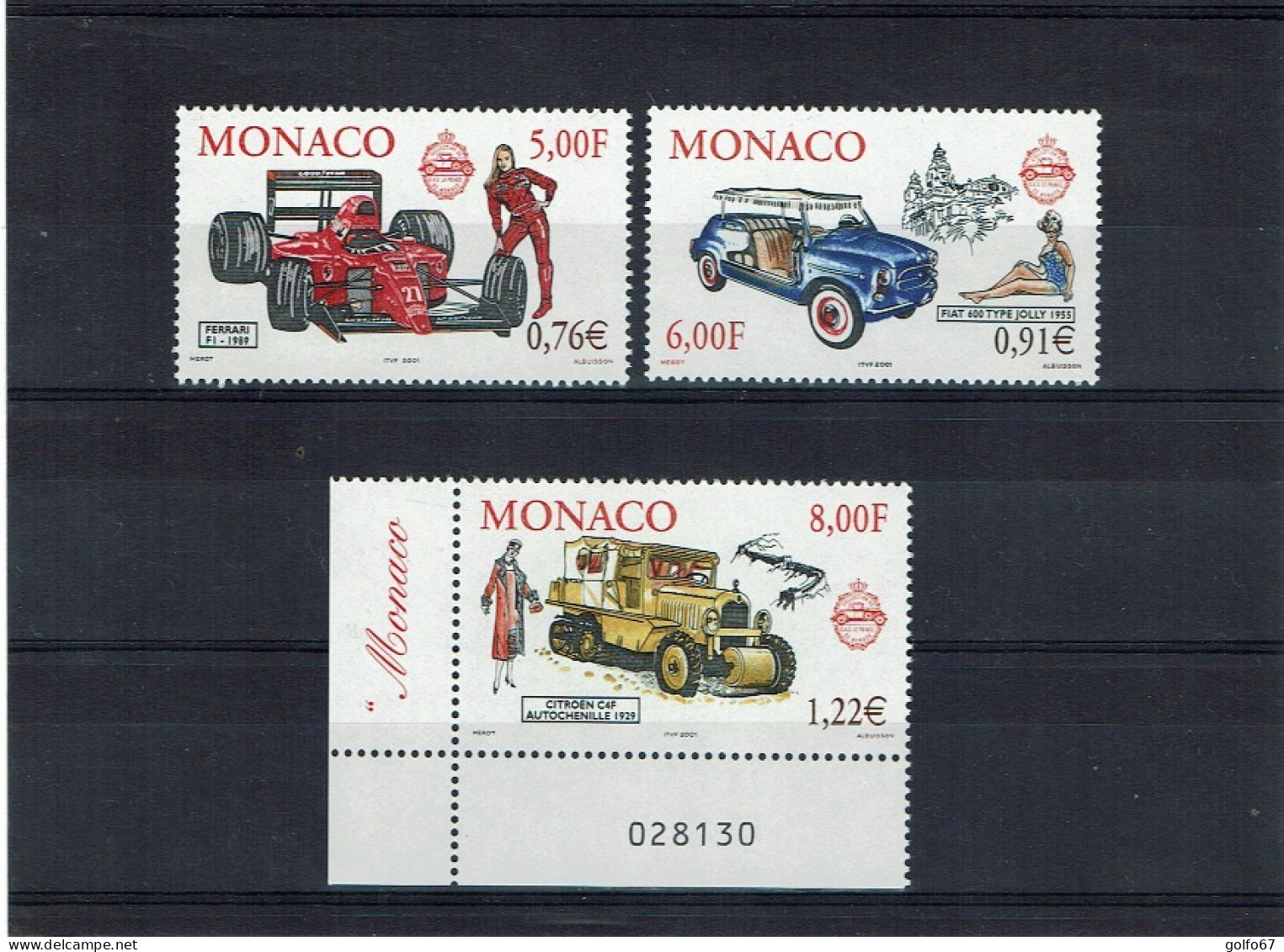 MONACO 2000 Y&T N° 2276 - 2277 - 2278 NEUF** - Neufs