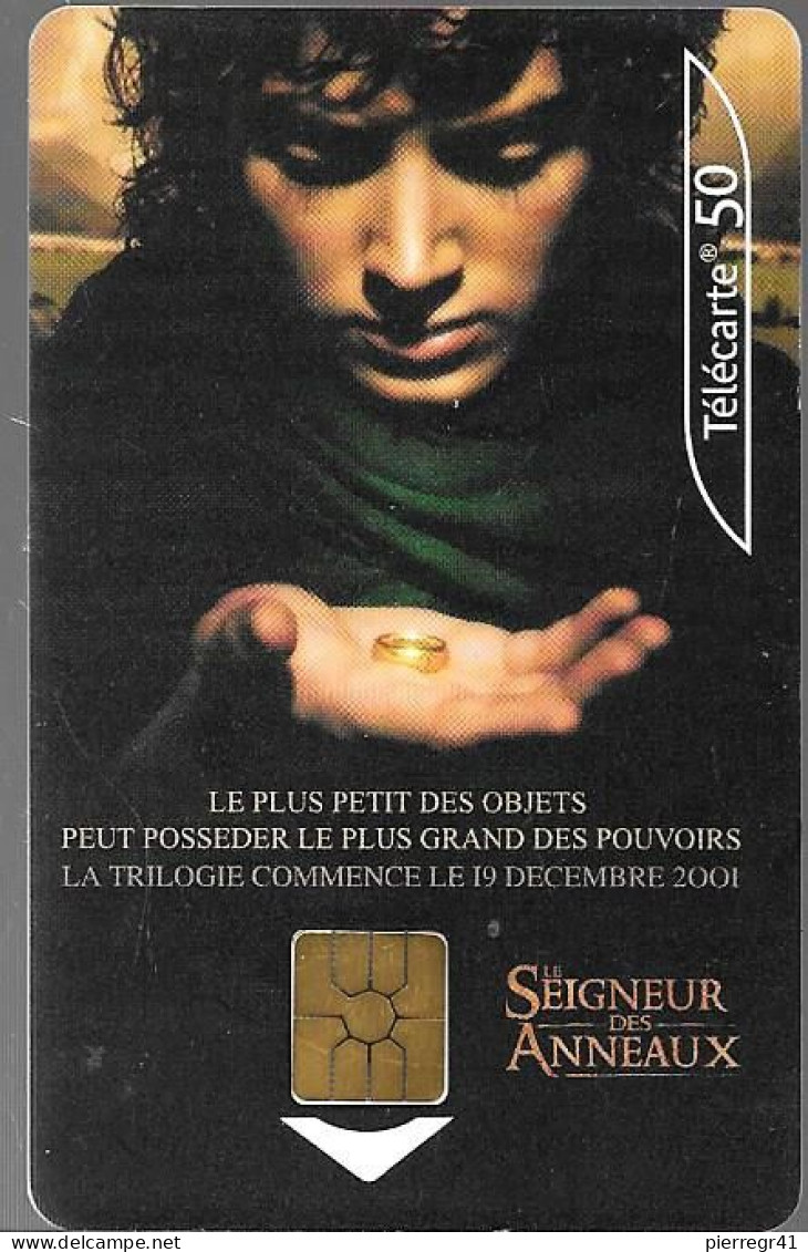 TC-PUBLIC-50U-F1175-GEM2-09/01-Le SEIGNEUR Des ANNEAUX 1 YEUX FERMES-UTILISE-TBE - 2001