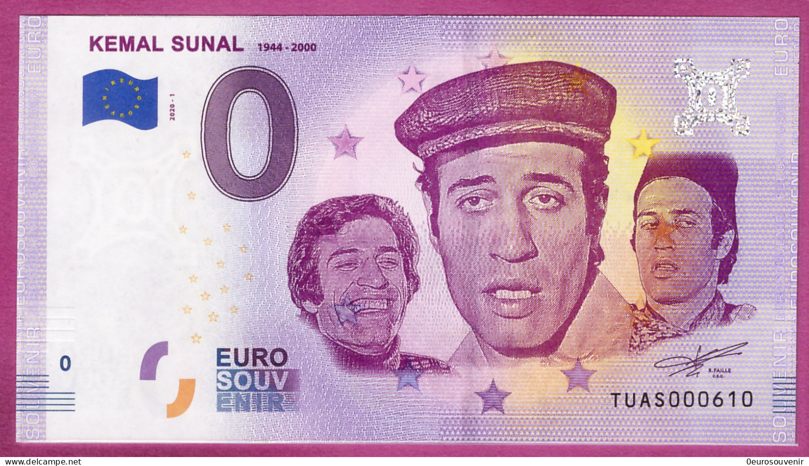 0-Euro TUAS 2020-1  KEMAL SUNAL 1944-2000 - Essais Privés / Non-officiels