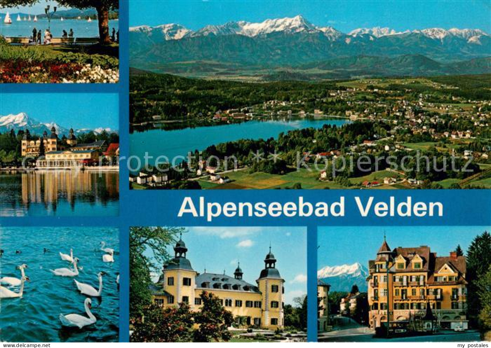 73628685 Velden Woerthersee Strandpromenade Mittagskogel Schloss Velden Blick Vo - Autres & Non Classés