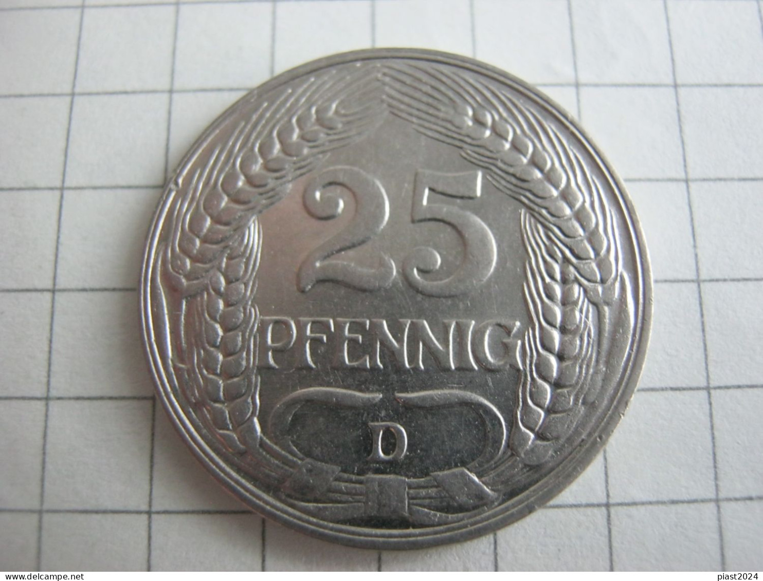 Germany 25 Pfennig 1912 D - 25 Pfennig