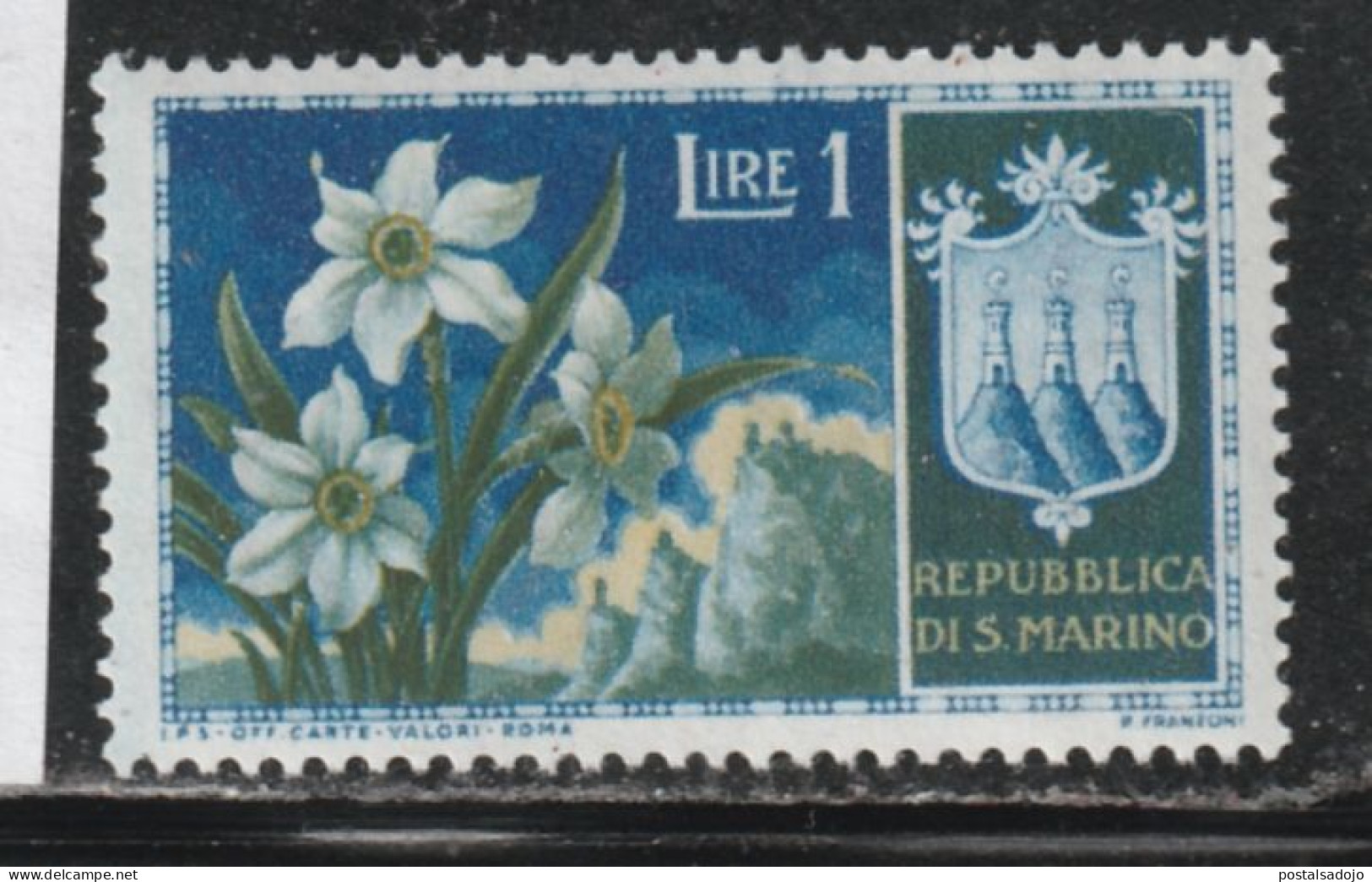 SAINT- MARIN 91 // YVERT 374 // 1953 - Unused Stamps