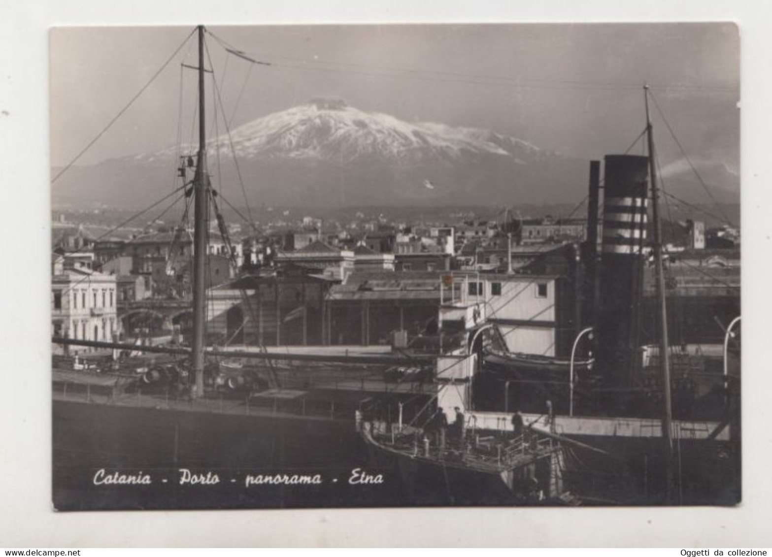 CATANIA, Porto Con Panorama Etna - Non Viaggiata (1403) - Catania