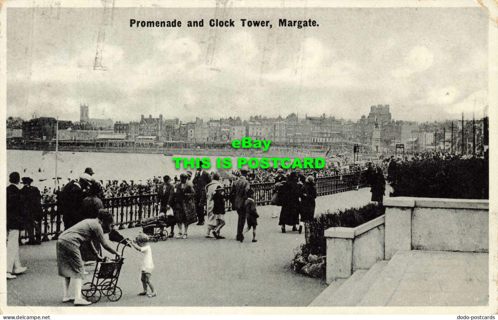 R589212 Promenade And Clock Tower. Margate. 1932 - Monde