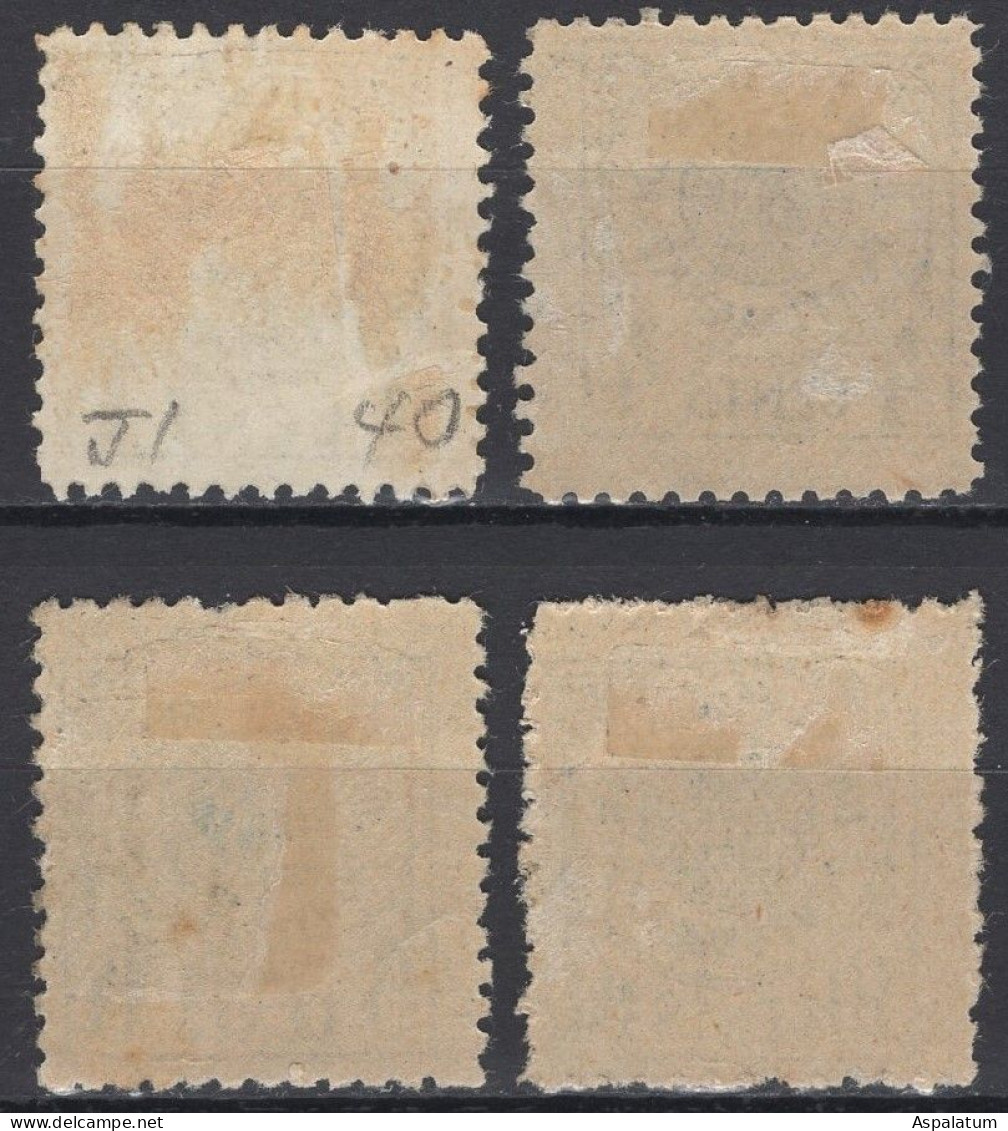 Danish West Indies - Postage Due - Set Of 4 - Mi 1~4 - 1902 - Dinamarca (Antillas)