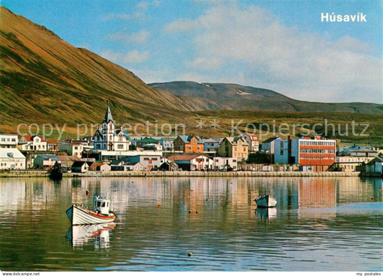 73628466 Husavik Panorama Fischereihafen  - IJsland