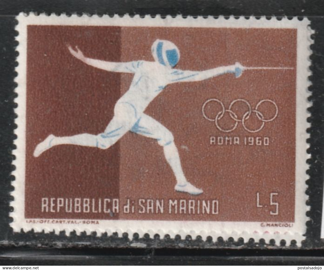 SAINT- MARIN 94 // YVERT 493 // 1960 - Unused Stamps