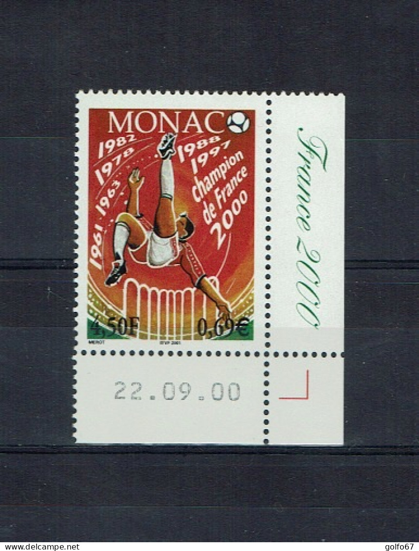 MONACO 2000 Y&T N° 2294 Coin Daté NEUF** - Unused Stamps