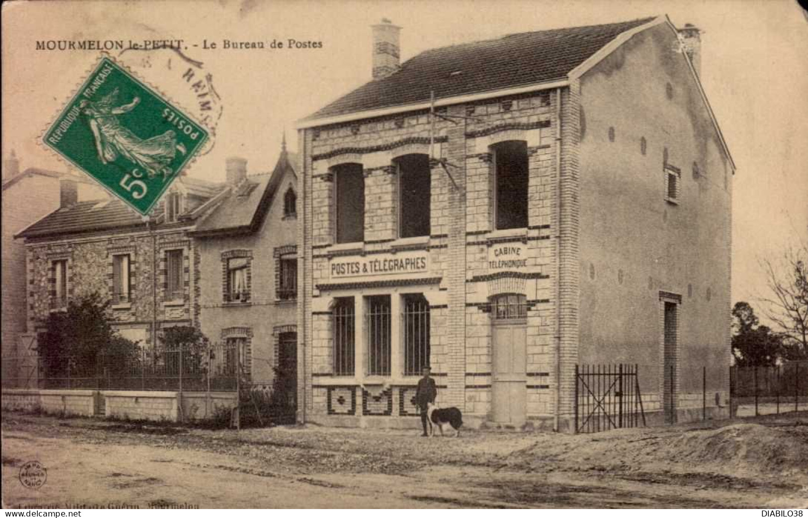 MOURMELON-LE-PETIT     ( MARNE )   LE BUREAU DE POSTES    ( ANGLE DROIT SUPERIEUR COUPE ) - Postal Services