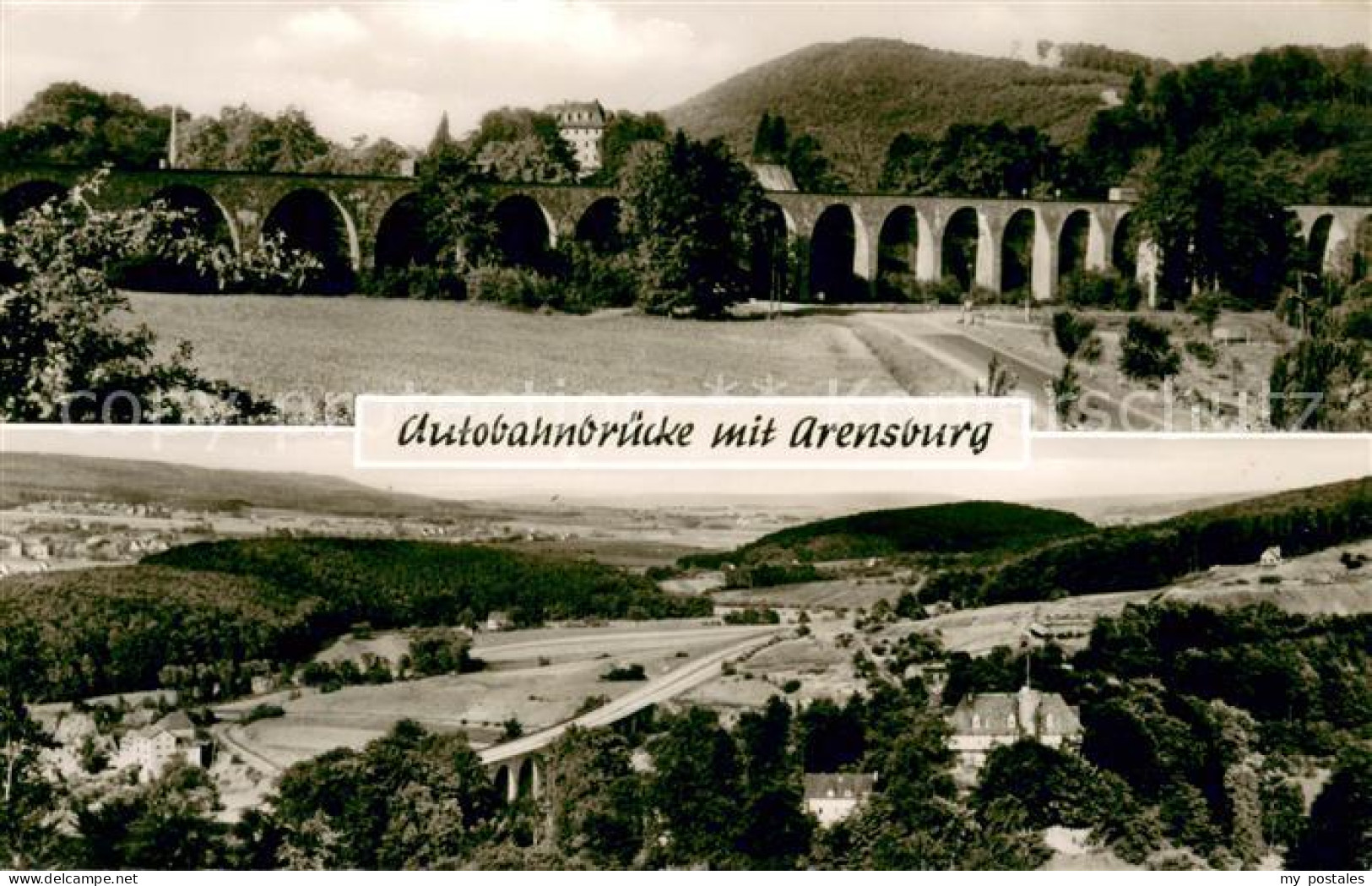 73628326 Steinbergen Autobahnbruecke Mit Arensburg Buchholz Bad Eilsen Schaumbur - Rinteln