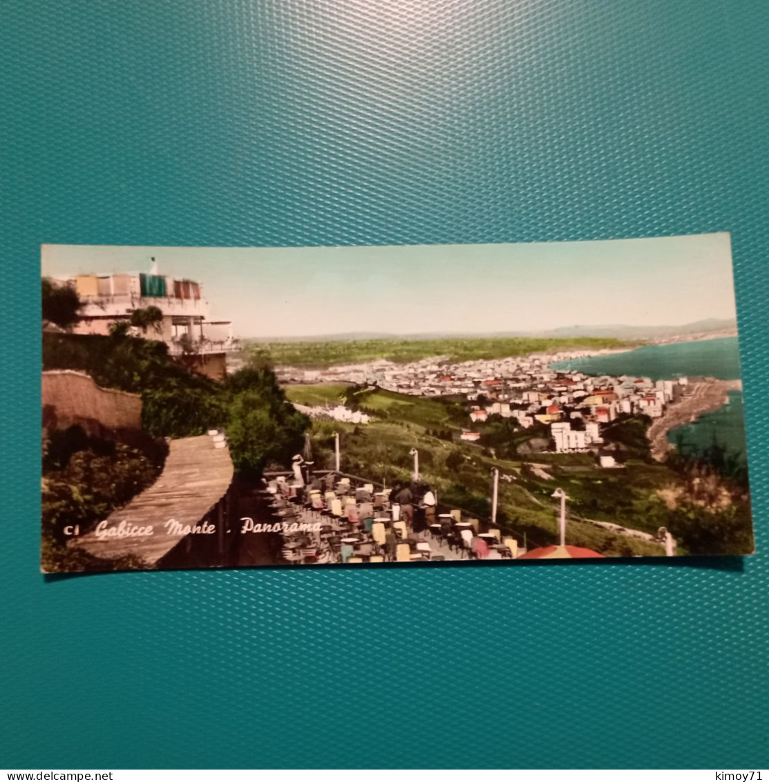 Cartolina Gabicce Monte - Panorama. Viaggiata 1963 - Pesaro