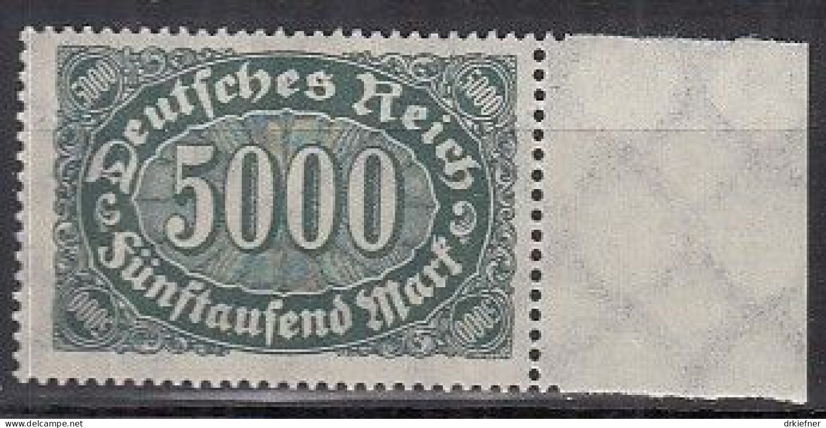 DR  256 B, Postfrisch **, Queroffset, 1922 - Unused Stamps