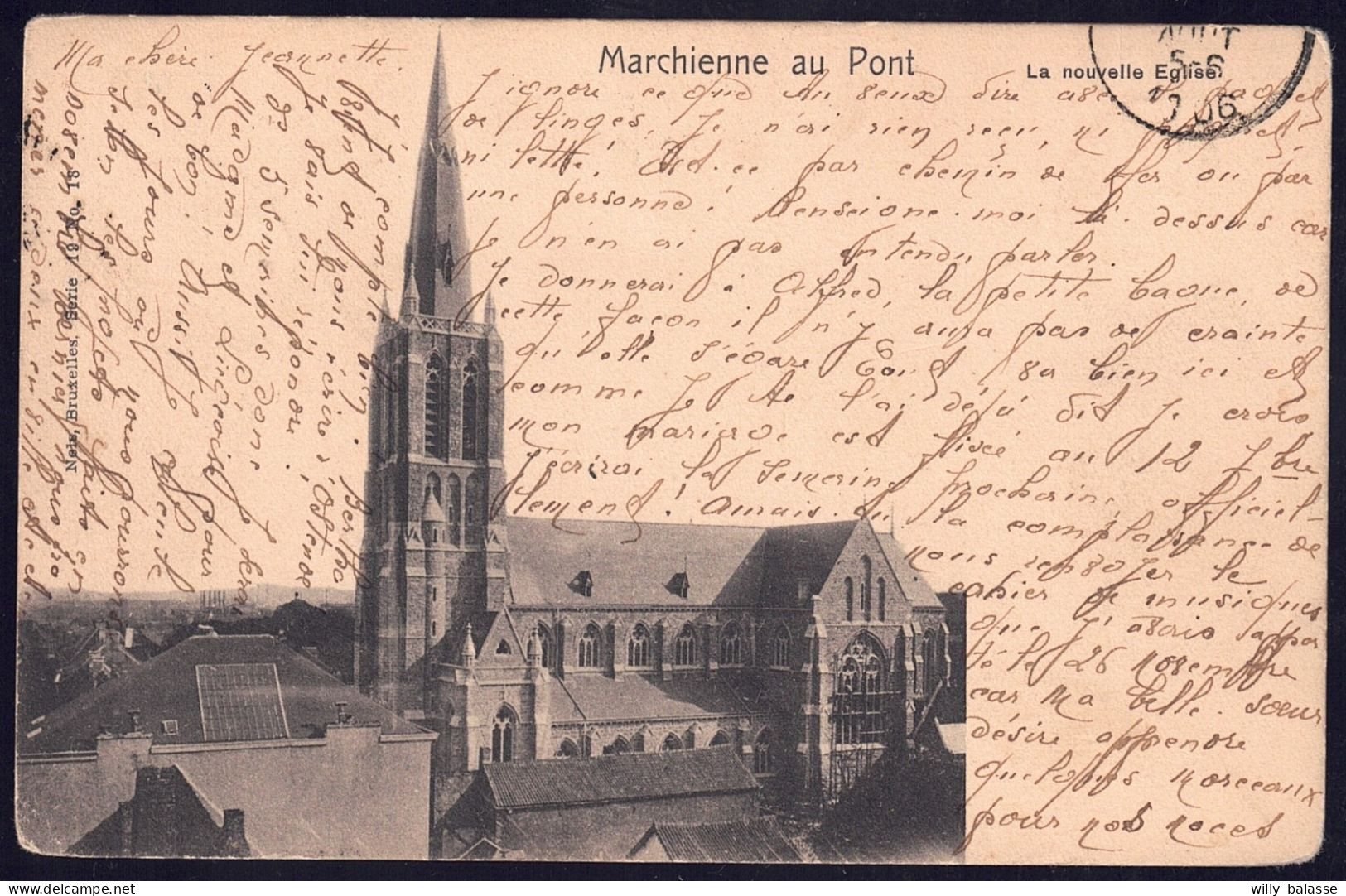 +++ CPA - MARCHIENNE AU PONT - La Nouvelle Eglise - 1906  // - Charleroi