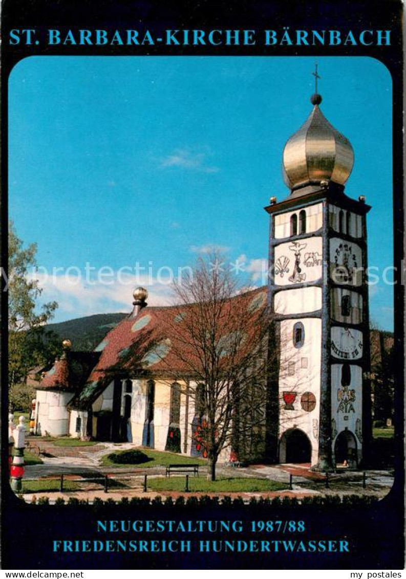 73628069 Baernbach Steiermark St Barbara Kirche Baernbach Steiermark - Andere & Zonder Classificatie