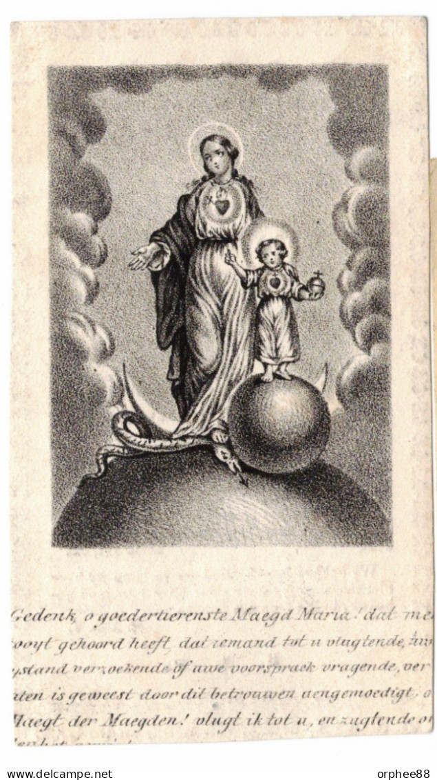 Van Driessche Angelina Wed Van Onderbergh, Lokeren 1768- Belsele 1844 - Todesanzeige