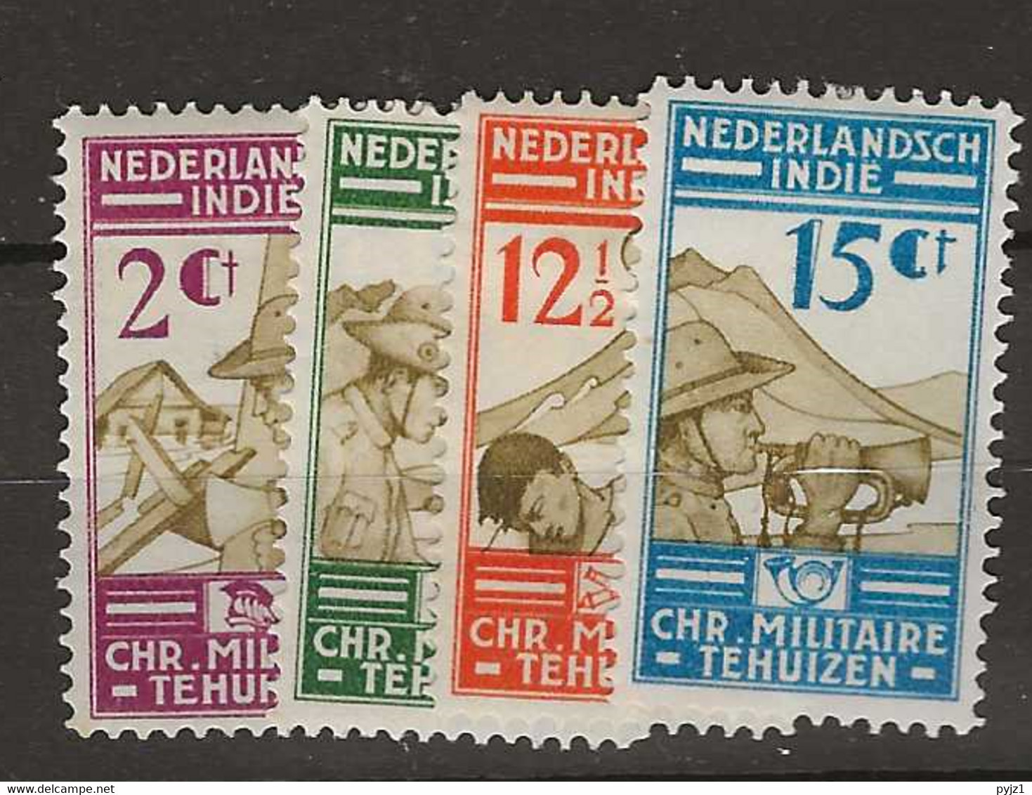 1935 MH Nederlands Indië  NVPH 217-20 - Nederlands-Indië