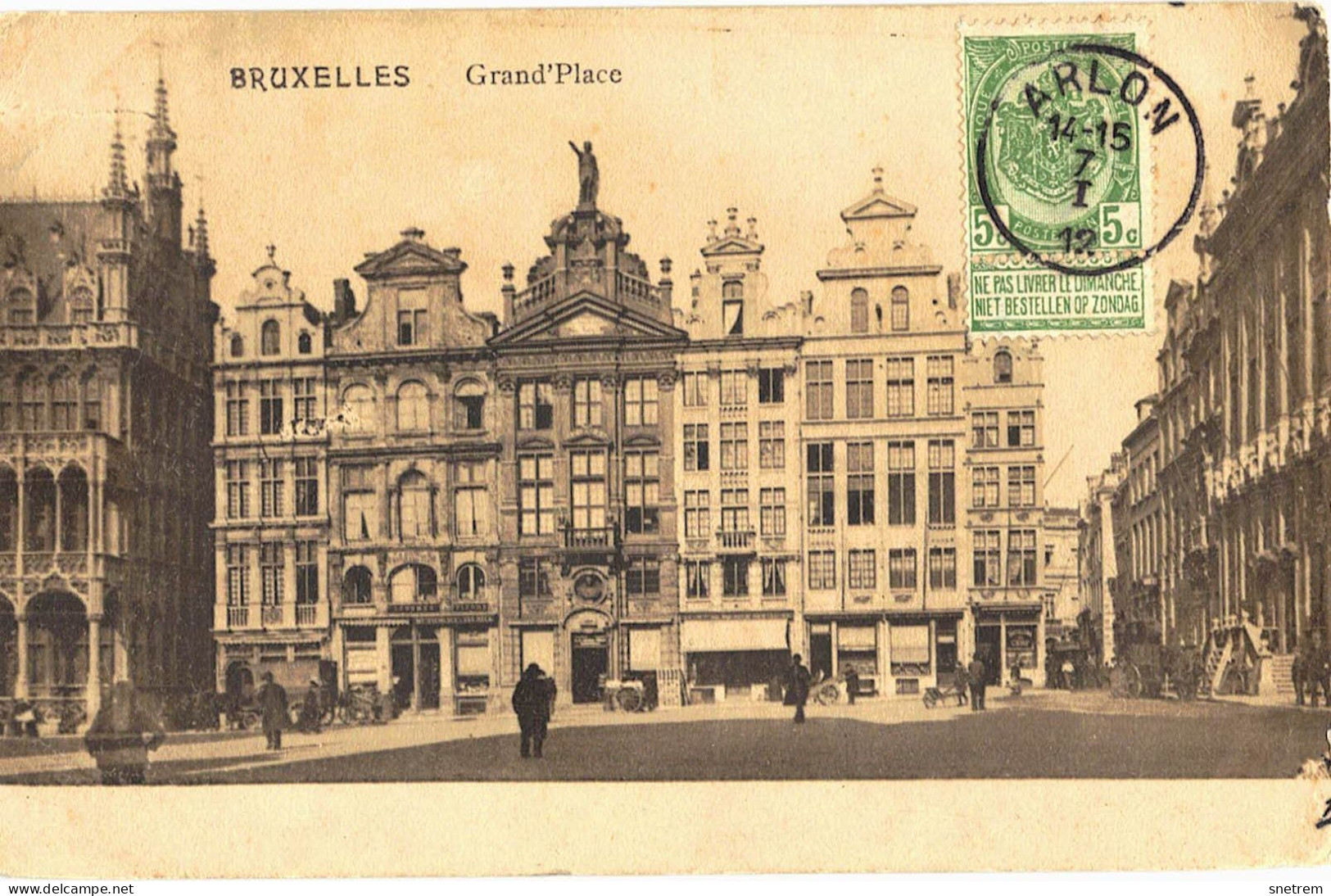 Brussel - Grand'Place - Cafés, Hôtels, Restaurants