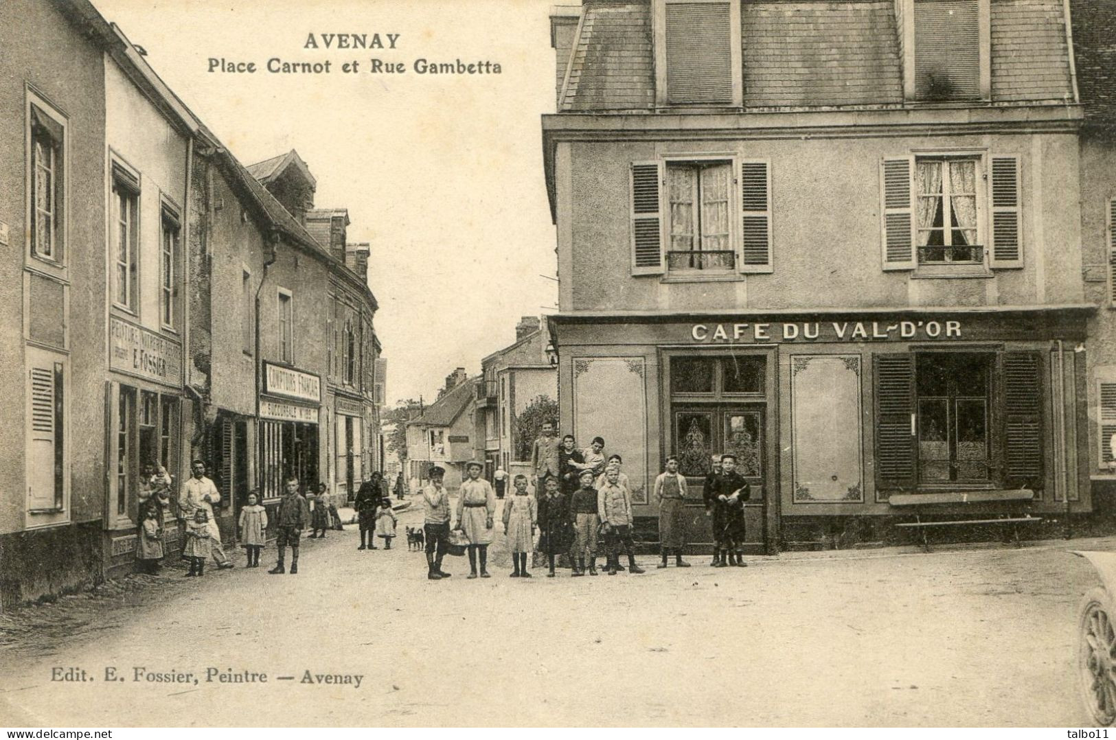 51 - Avenay - Place Carnot Et Rue Gambetta - Café Du Val D'or - Other & Unclassified
