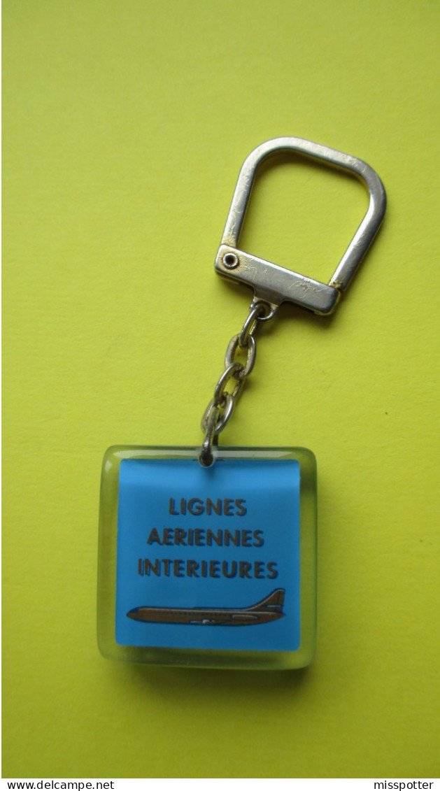 Porte Clé BOURBON, Années 70, AIR INTER, LIGNES AERIENNES INTERIEURES - Key-rings