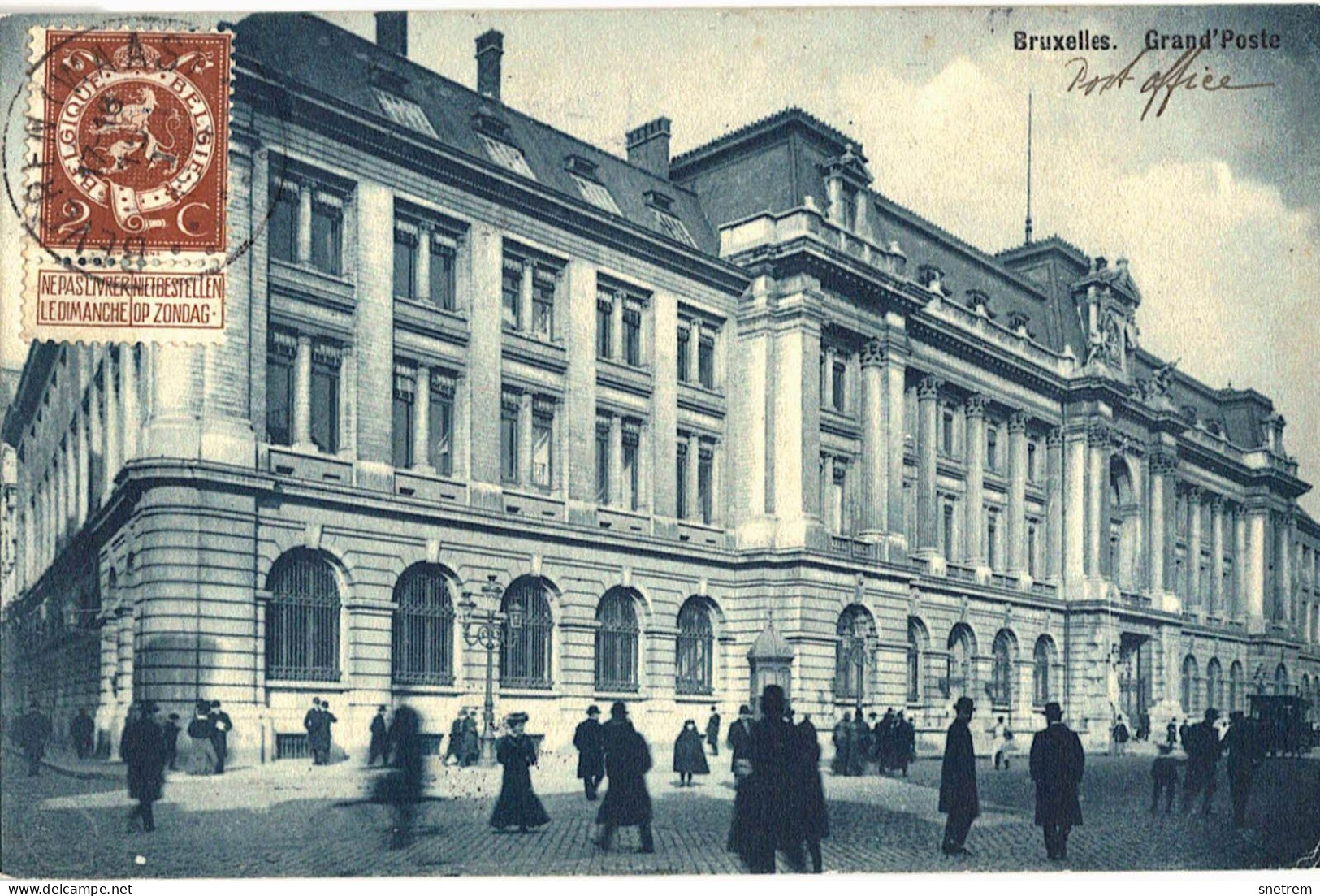 Brussel - Grand'Poste - Cafés, Hôtels, Restaurants