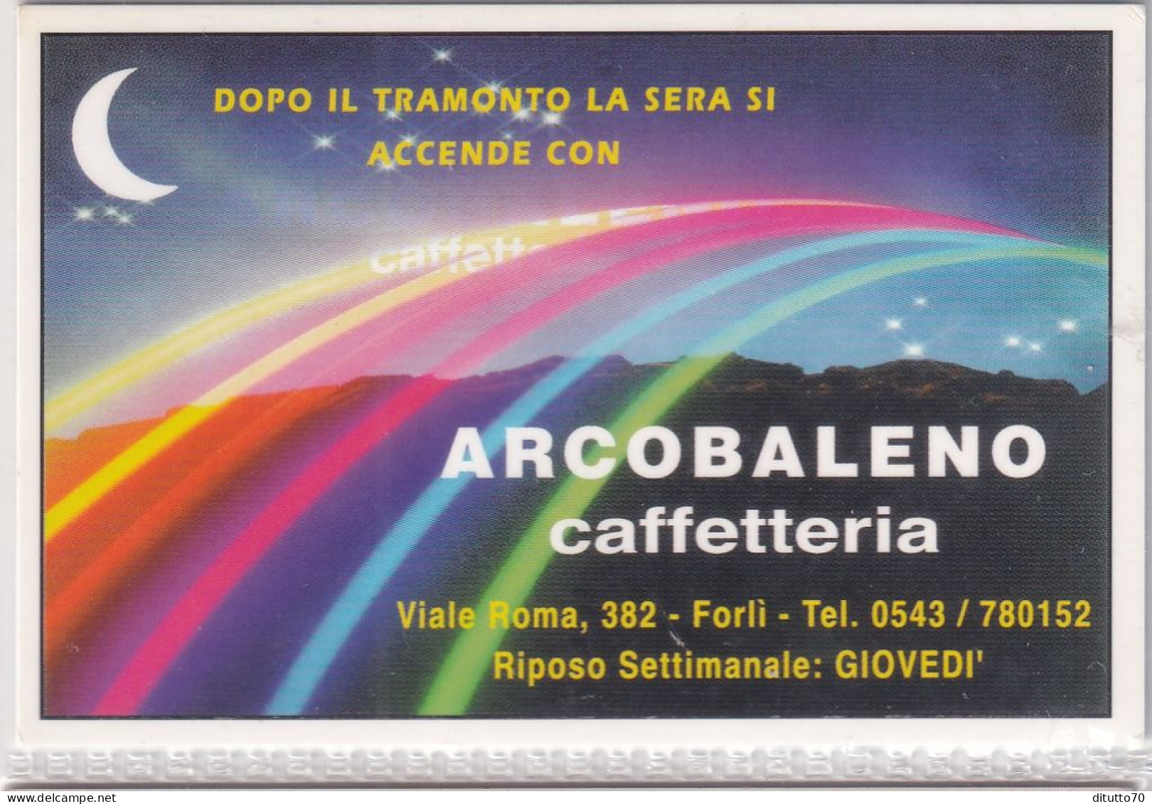 Calendarietto - Arcobaleno Caffetteria - Forli - Anno 1997 - Kleinformat : 1991-00