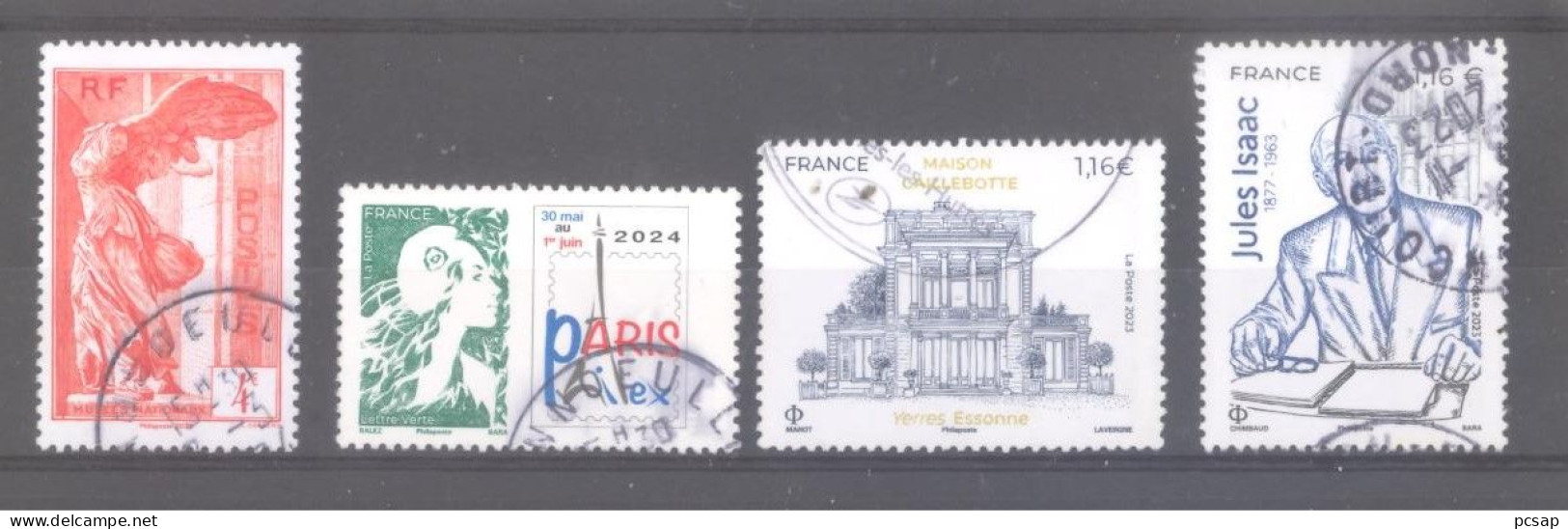 France Oblitérés : 5727 (Samothrace) - Paris-Philex 2024 - 5696 & 5706 (cachet Rond) - Gebraucht