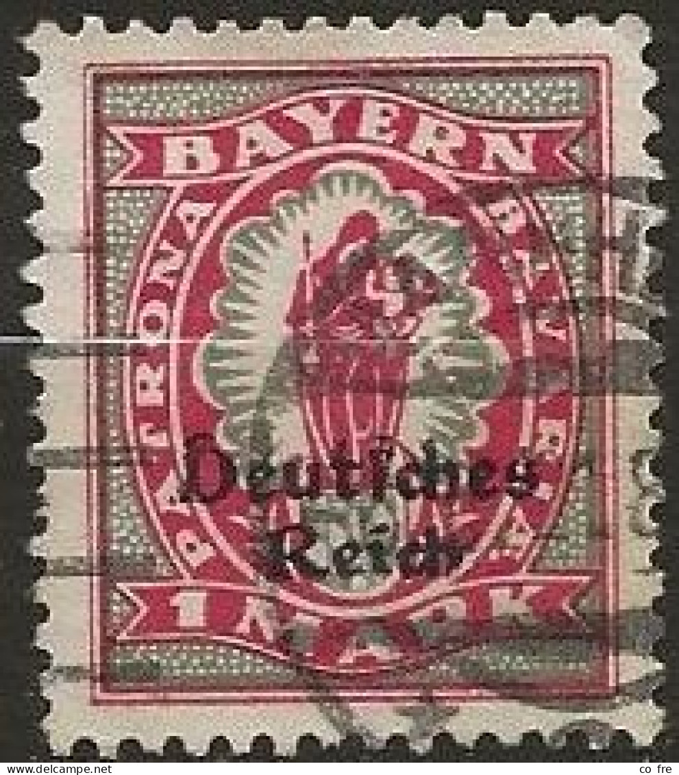 Allemagne: Bavière N°206 (ref.2) - Usados