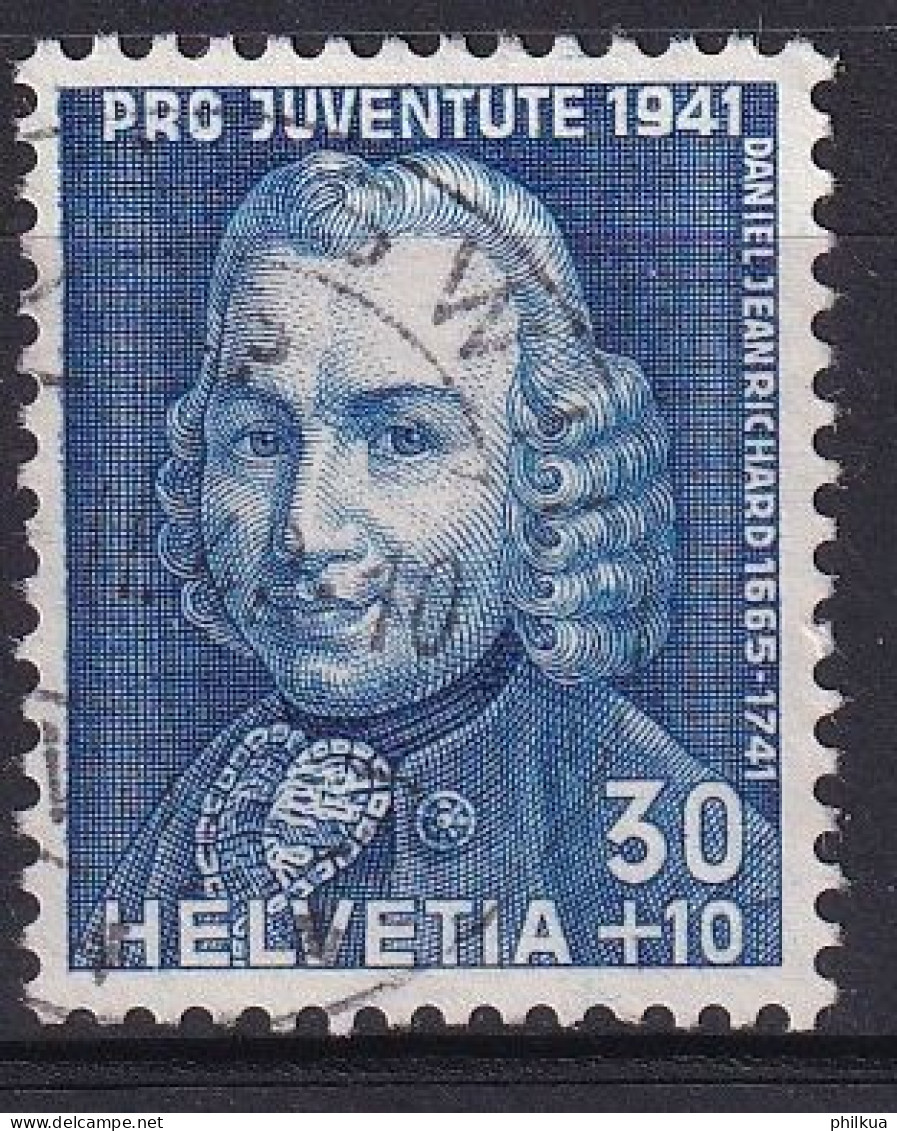 1941, 1. Dez. Pro Juventute  Daniel Jeanrichard (1665-1741), Uhrmacher 100 / MiNr. 402 Mit Sauber Gestempelt - Used Stamps