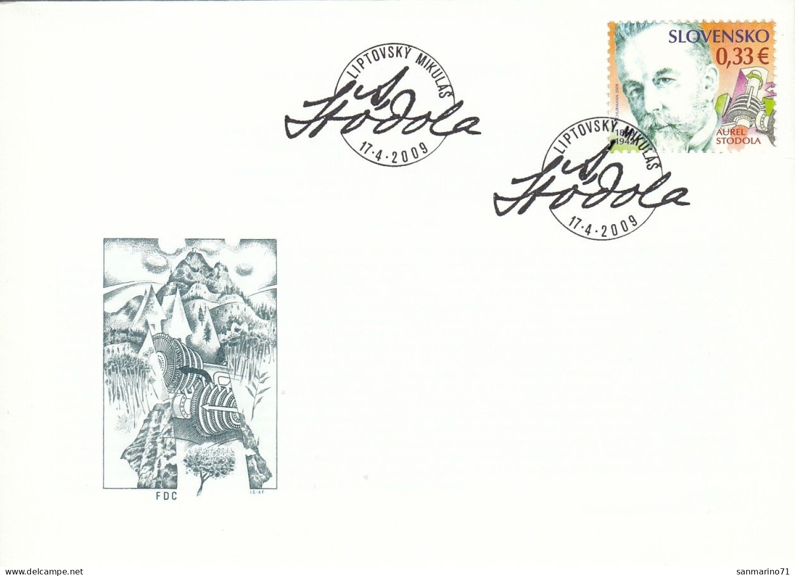 FDC SLOVAKIA 612 - Andere & Zonder Classificatie