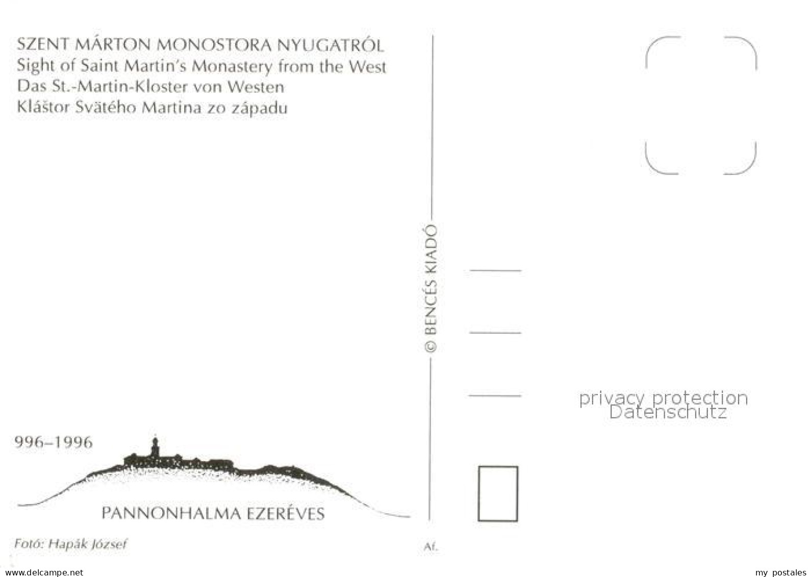 73627635 Pannonhalma Szent Marton Monostora Nyugatrol Pannonhalma - Hongrie