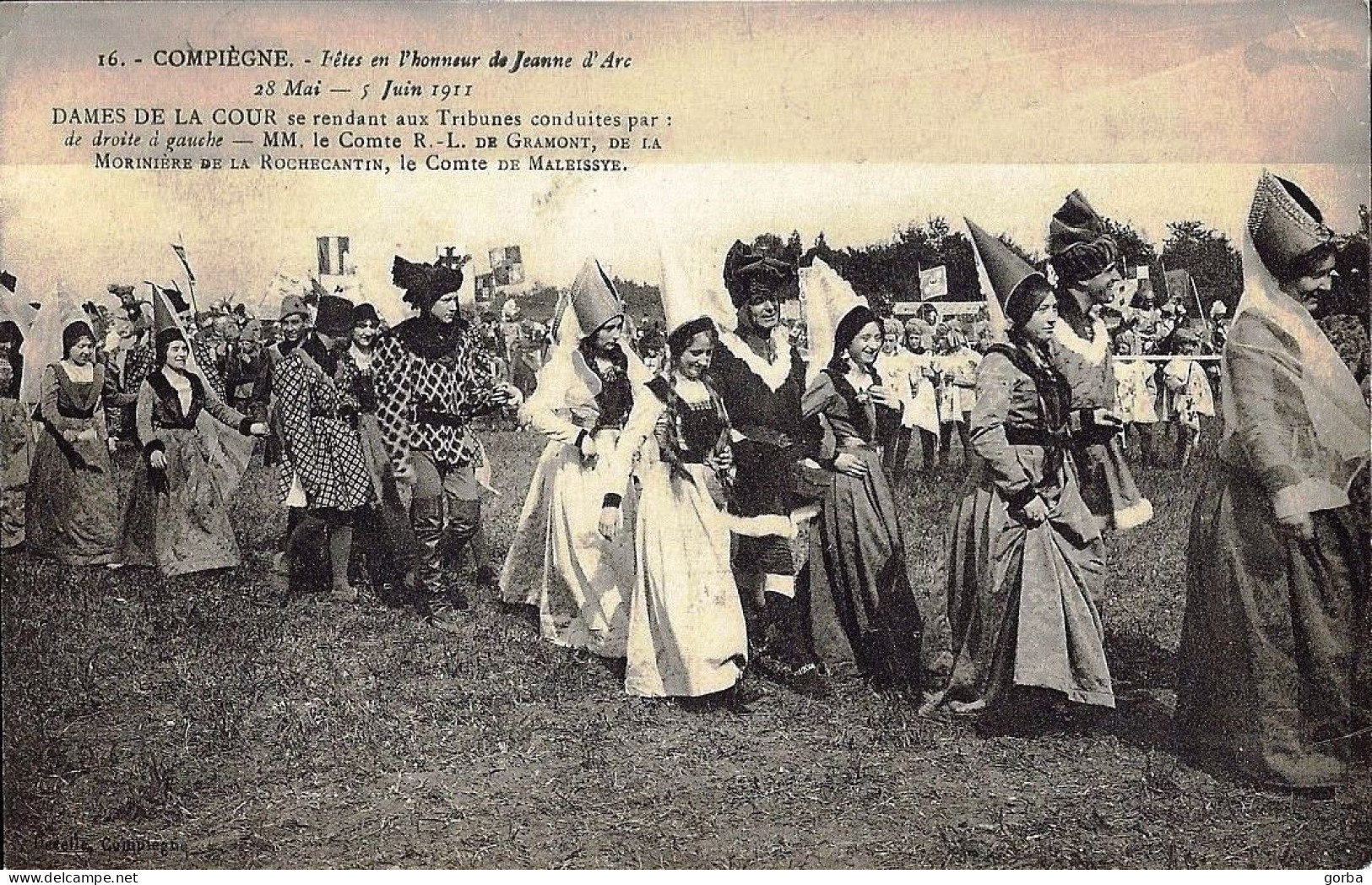 *CPA - 60 - COMPIEGNE - Fêtes En Honneur De Jeanne D'Arc (1911) - Les Dames De La Cour - Compiegne