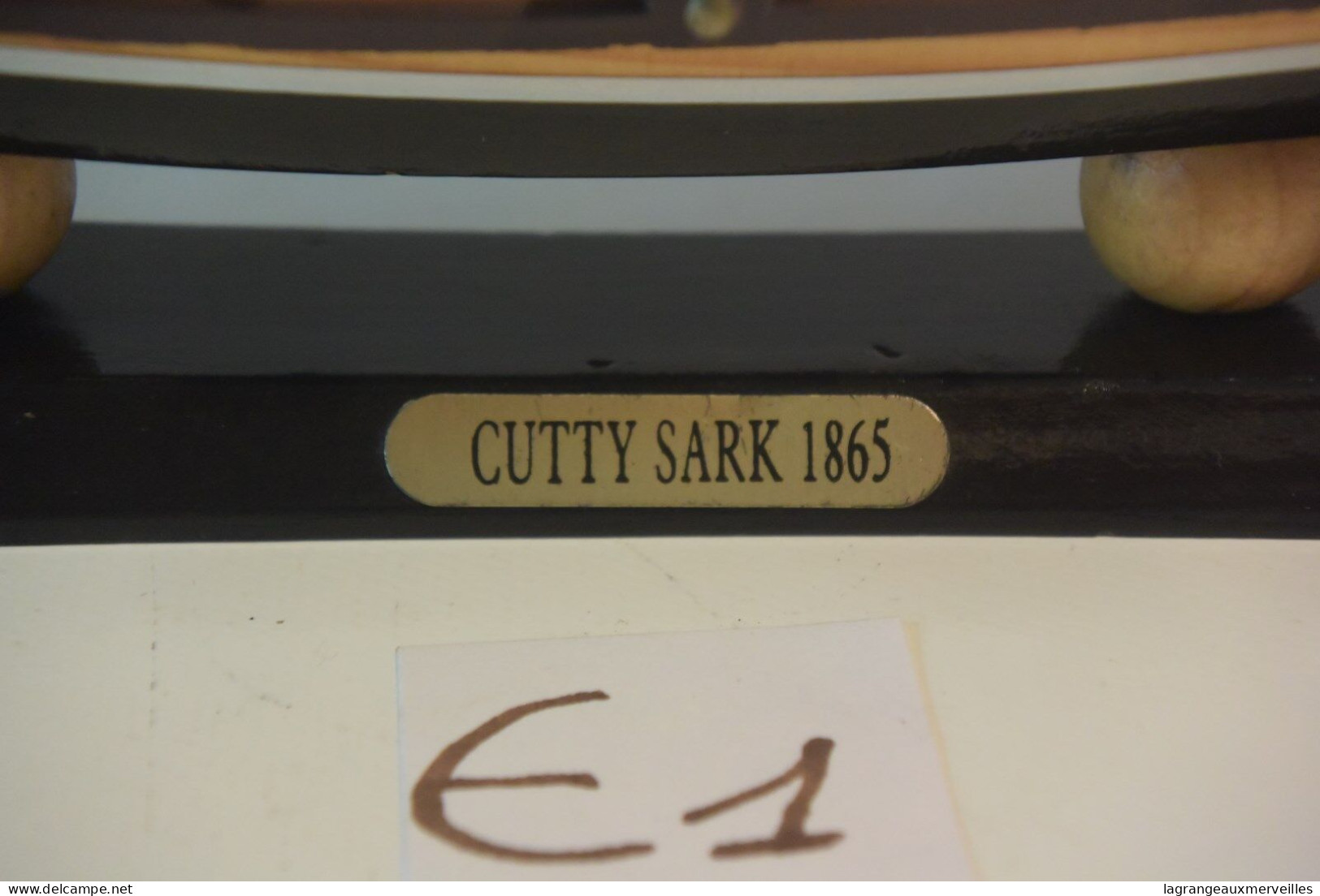 E1 Ancienne Maquette Bateau Voilier CUTTY SARK 1865 - Maritieme Decoratie
