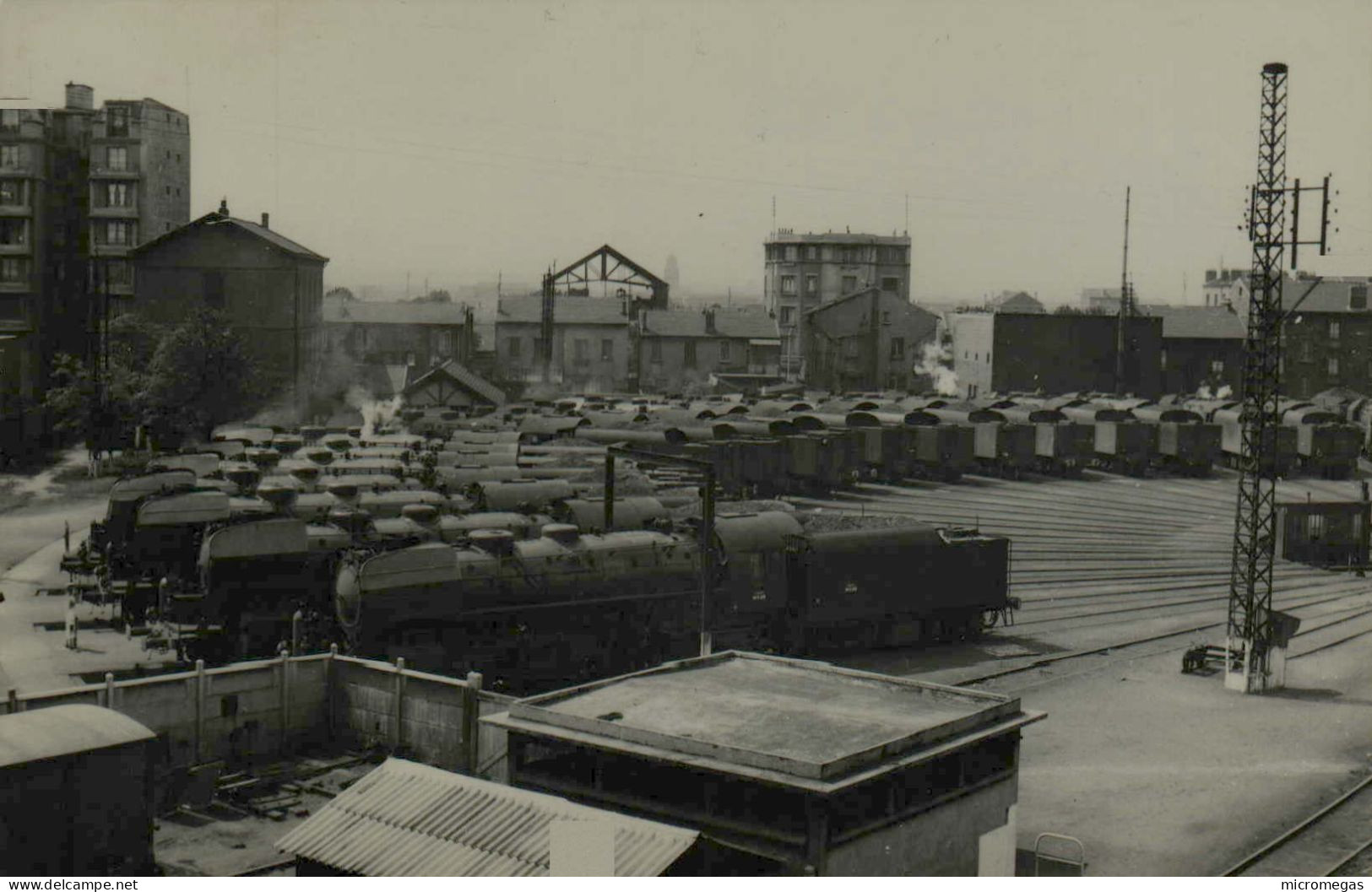 Le Bourget - Plaque Tournante - Photo G. F. Fenino, 1950 - Trains