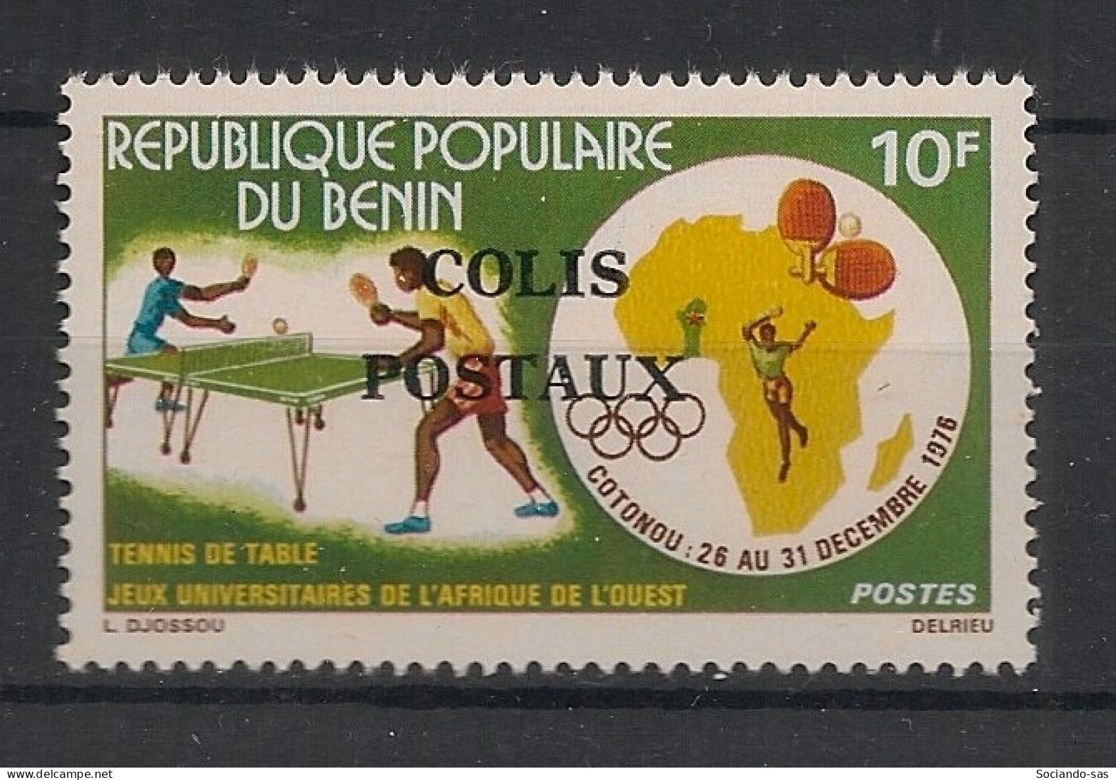 BENIN - 1976 - Colis Postaux N°Mi. 14 - Tennis De Table - Neuf Luxe ** / MNH / Postfrisch - Benin - Dahomey (1960-...)