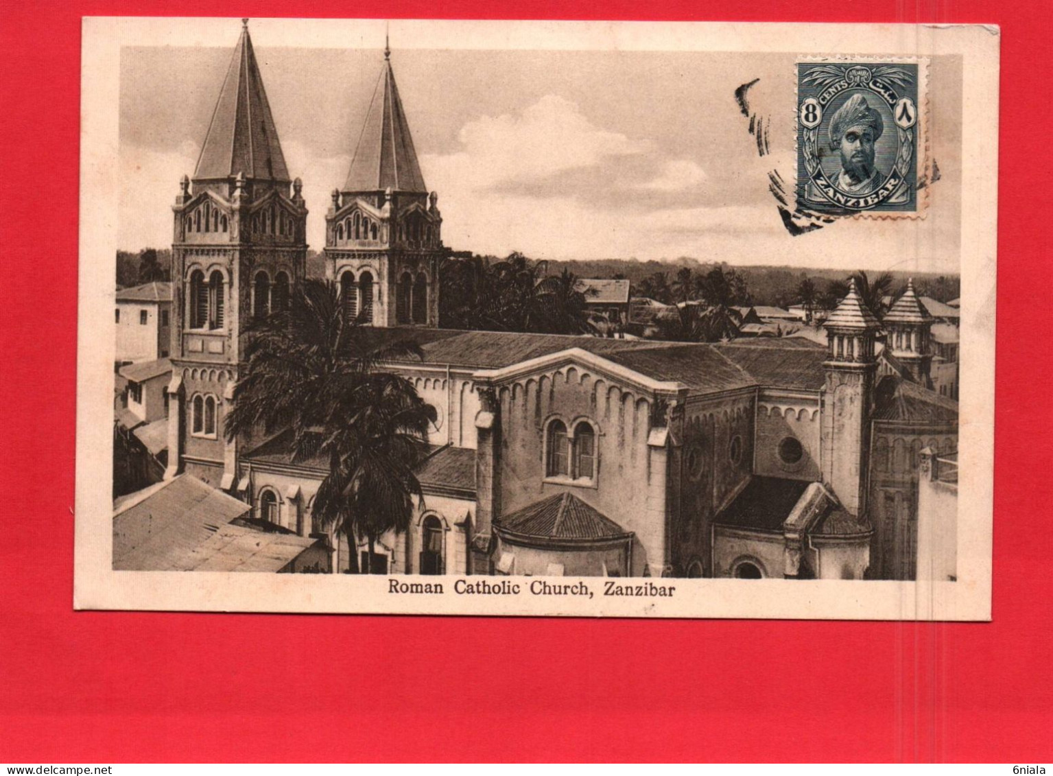 18700  ZANZIBAR  Roman Catholic Church  Eglise Catholique Romane    (2 Scans )  Zanzibar - Tanzanie