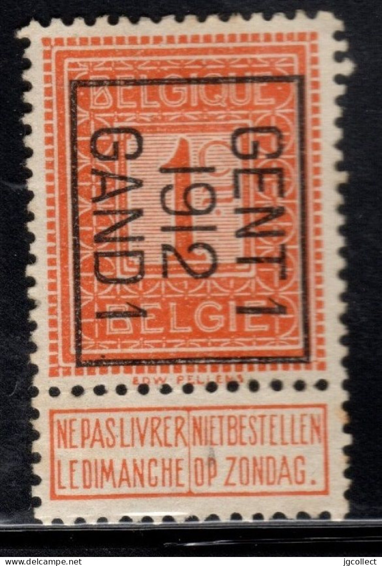 Typo 30B (GENT 1  1912  GAND 1) - O/used - Typos 1912-14 (Lion)