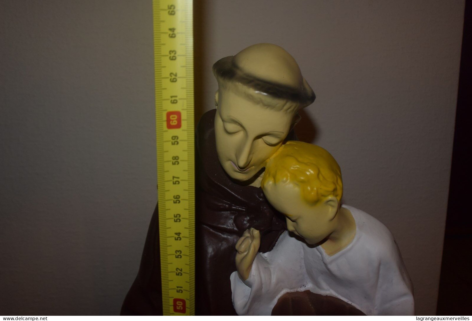 E1 Statue de +-65 cm du "Moine et l'Enfant"