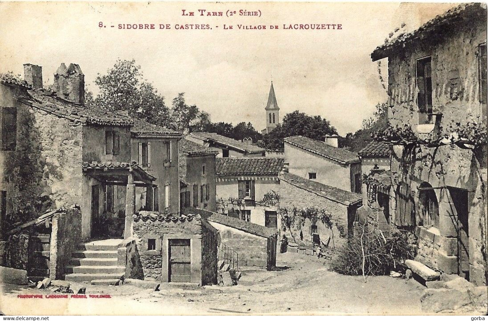 *CPA - 81 SIDOBRE De CASTRES - Le Village De LACROUZETTE - Pas Courante - Other & Unclassified