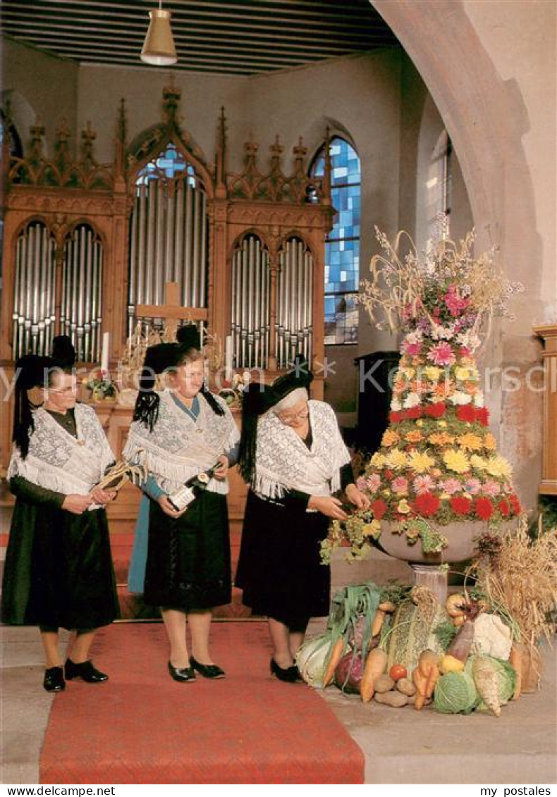 73627267 Oetlingen Weil Rhein St. Galluskirche Frauen In Tracht Bei Erntedank-Py - Weil Am Rhein