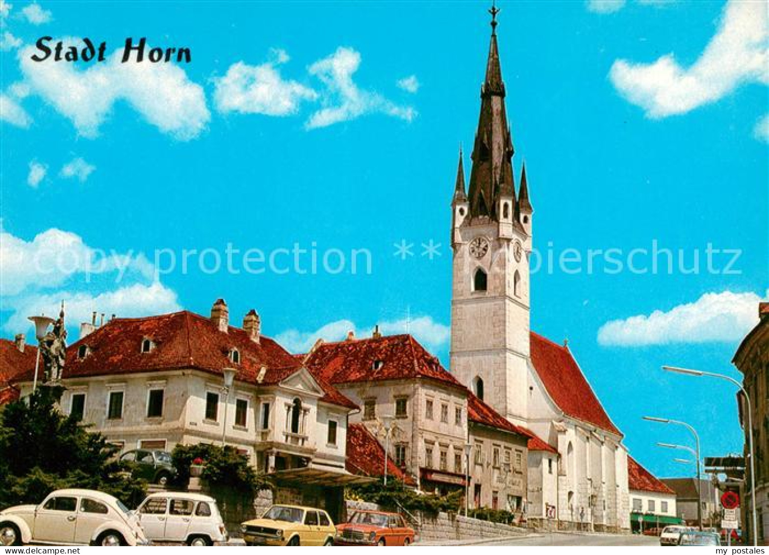 73627090 Horn Niederoesterreich Ortsansicht Mit Kirche Horn Niederoesterreich - Altri & Non Classificati