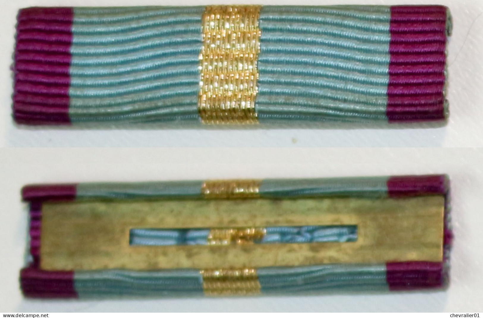 Médaille-BE-103_ruban De Rappel_Croix D'honneur Pour Service Militaire à L'étranger_1er Classe_21-16_D - Belgio