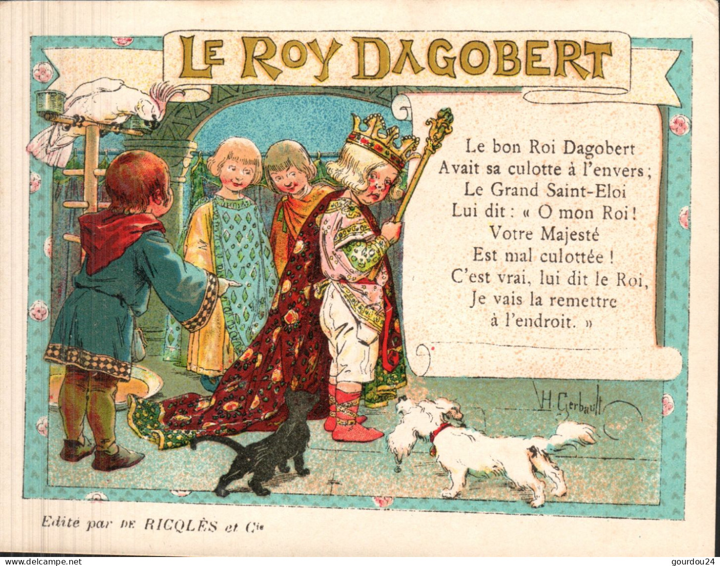 Le Roy Dagobert Pub Ricqles Et Cie - Andere & Zonder Classificatie